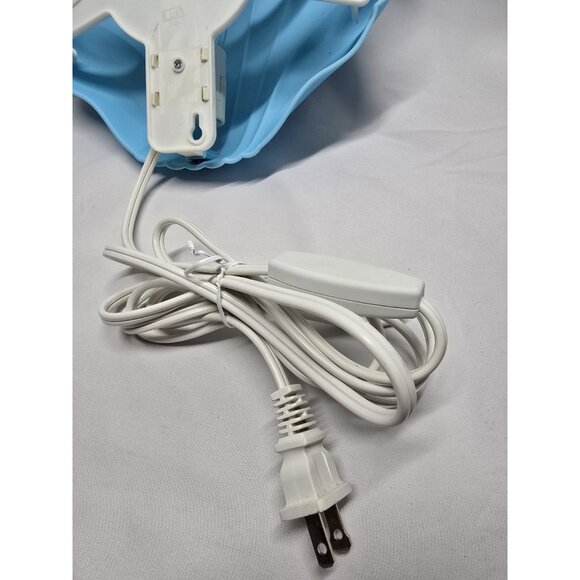 IKEA Smila Snacka Sea Shell Shaped Wall Mount Light Lamp Blue Lot Of 2- VTG - Picture 15 of 16